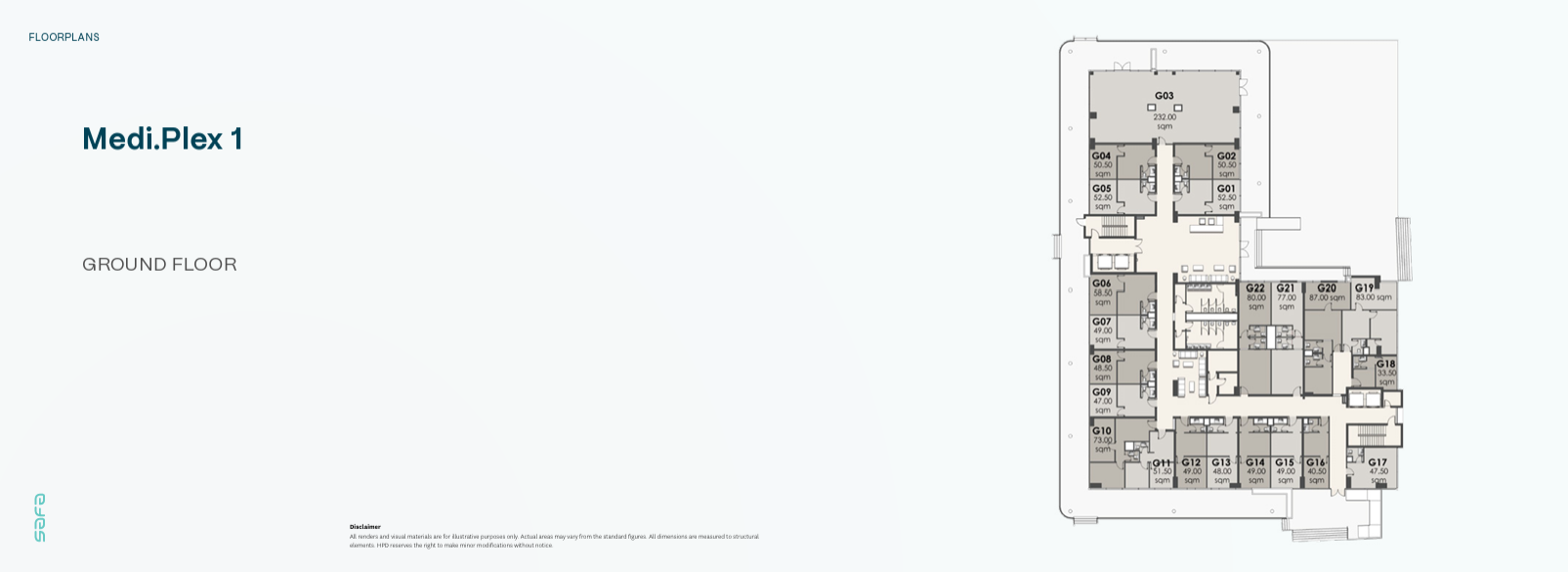 Floor plan for  at Safa Medi Plex Phase 2