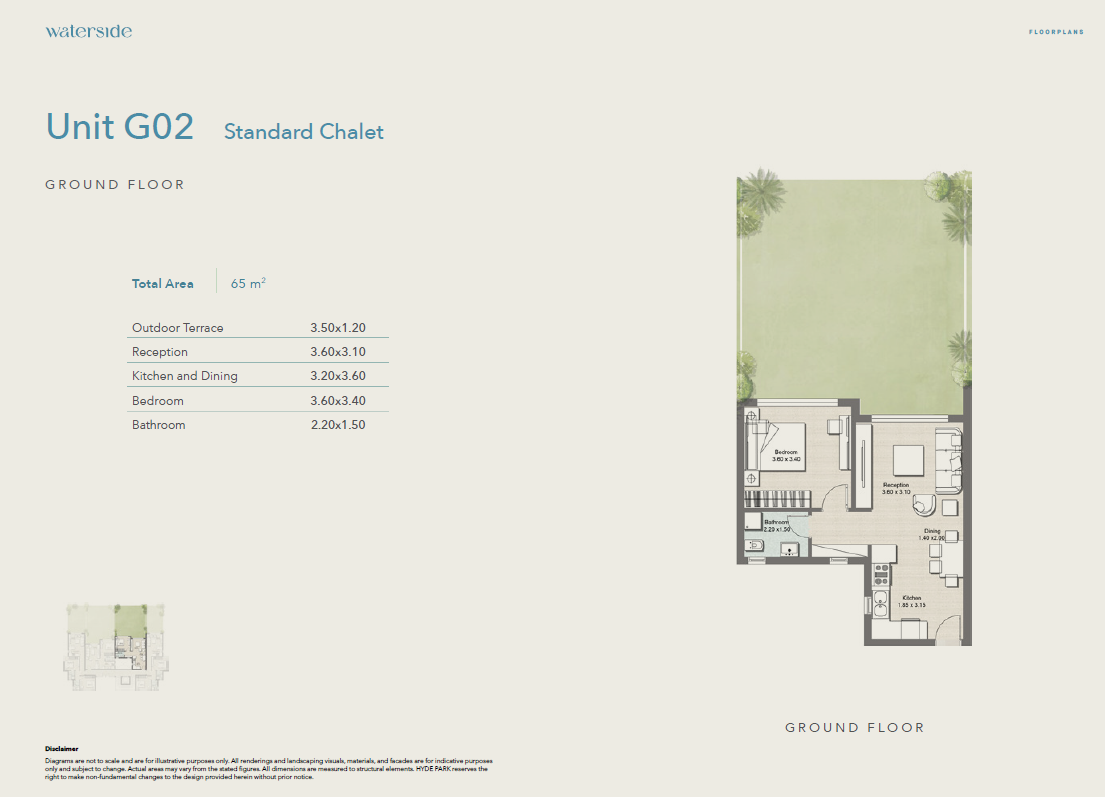 Floor plan for apartment at Hyde Park North - Seashore