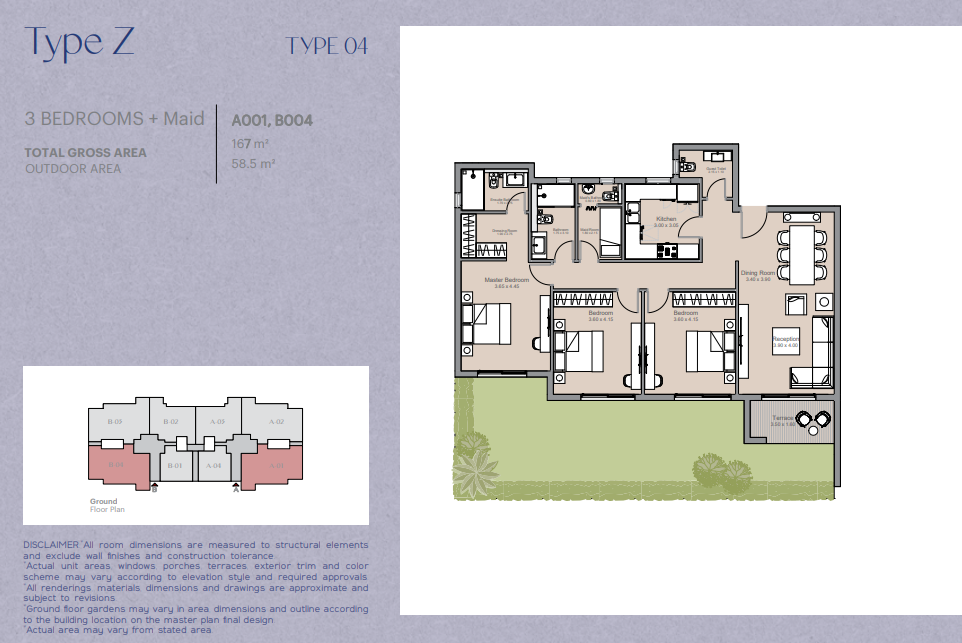 Floor plan for apartment at Ashgar Heights