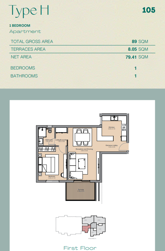 Floor plan for apartment at Ashgar City