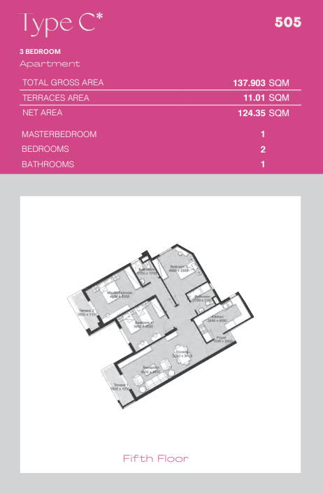 Floor plan for penthouse at Ashgar City