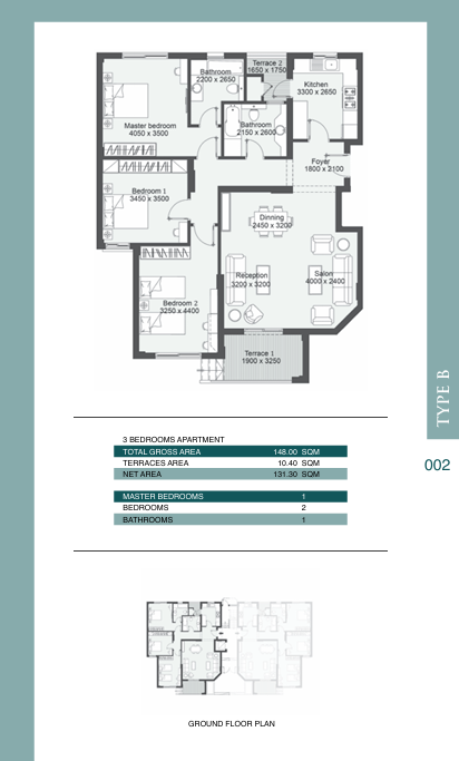 Floor plan for apartment at Jada