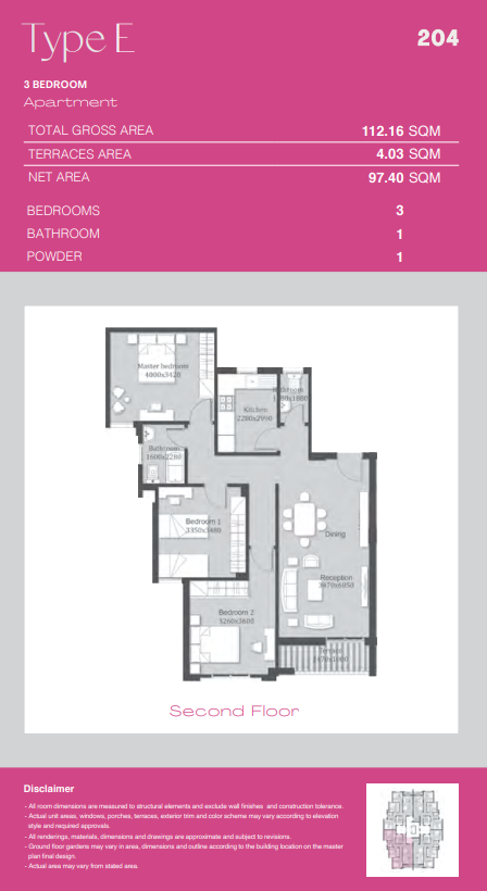 Floor plan for apartment at Ashgar City
