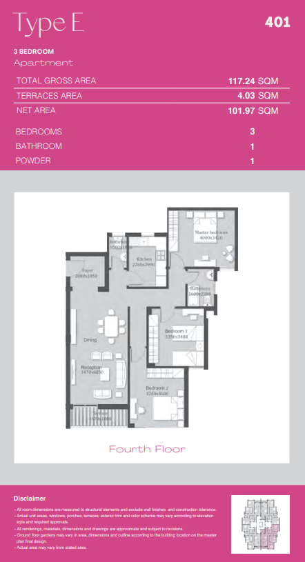 Floor plan for apartment at Ashgar City