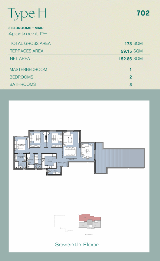 Floor plan for apartment at Ashgar City