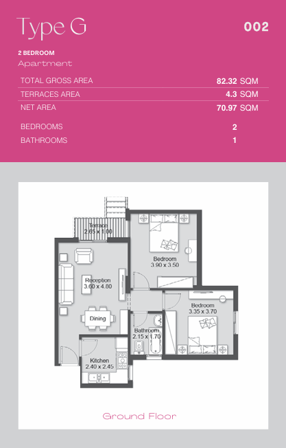 Floor plan for apartment at Ashgar City