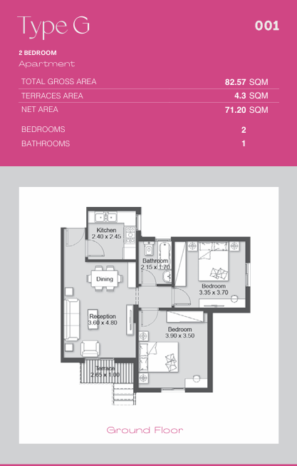 Floor plan for apartment at Ashgar City
