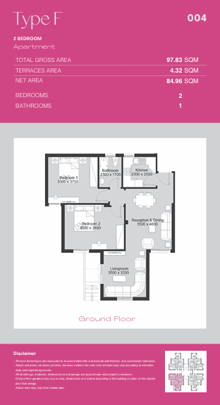 Floor plan for apartment at Ashgar City