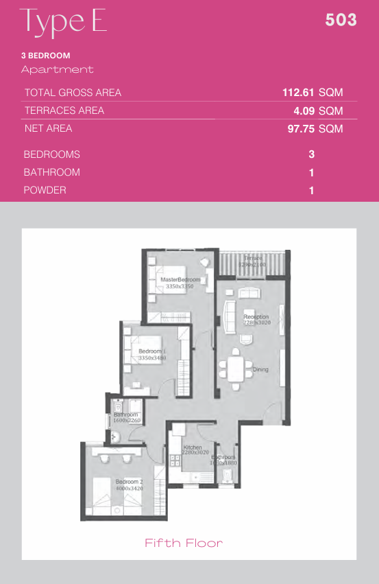 Floor plan for penthouse at Ashgar City