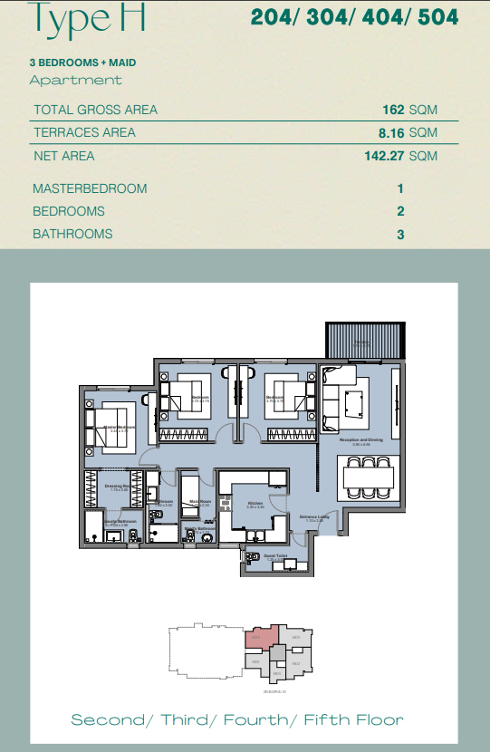 Floor plan for apartment at Ashgar City