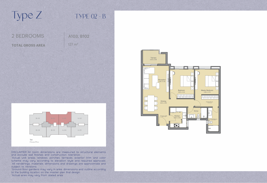 Floor plan for apartment at Ashgar Heights