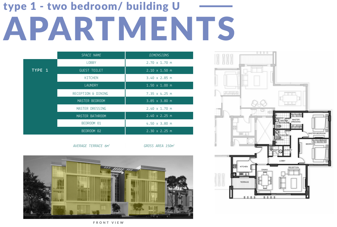 Floor plan for apartment at The Peak Joulz