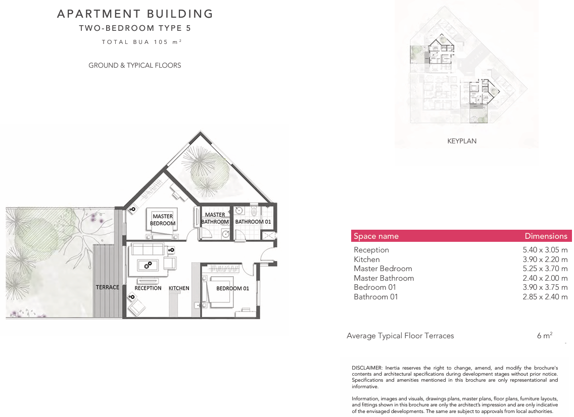 Floor plan for apartment at Jefaira