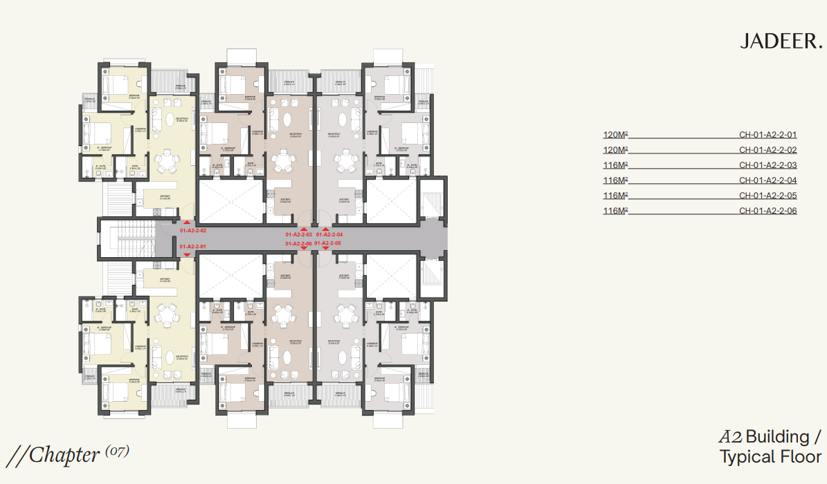 Floor plan for apartment at Chapters Residence R8
