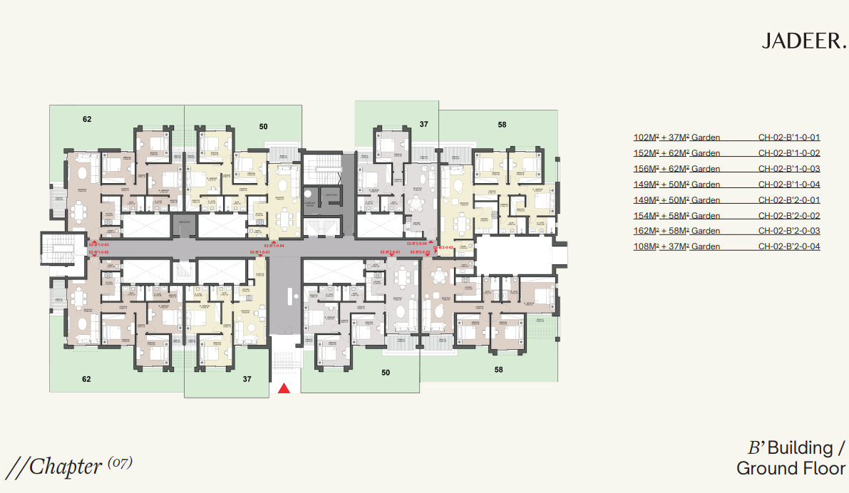 Floor plan for apartment at Chapters Residence R8