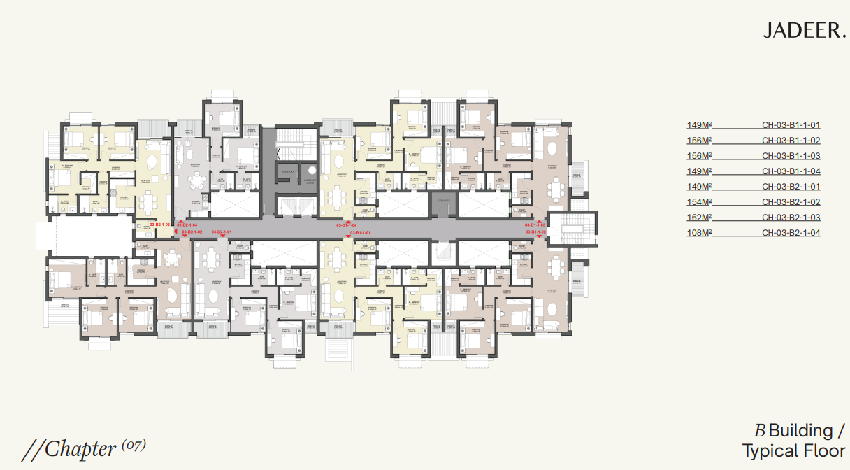 Floor plan for apartment at Chapters Residence R8