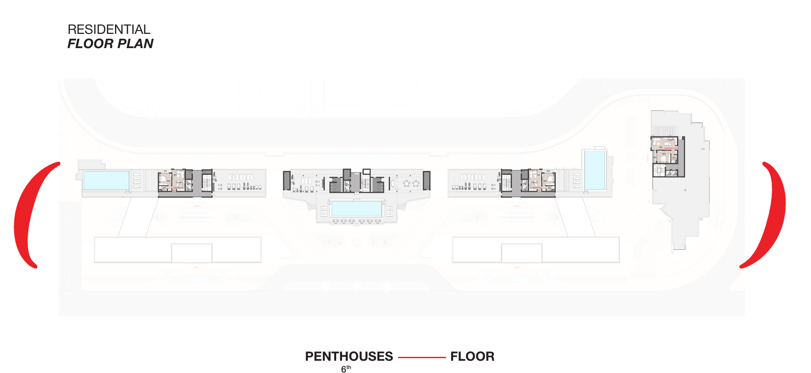 Floor plan for apartment at Garnet