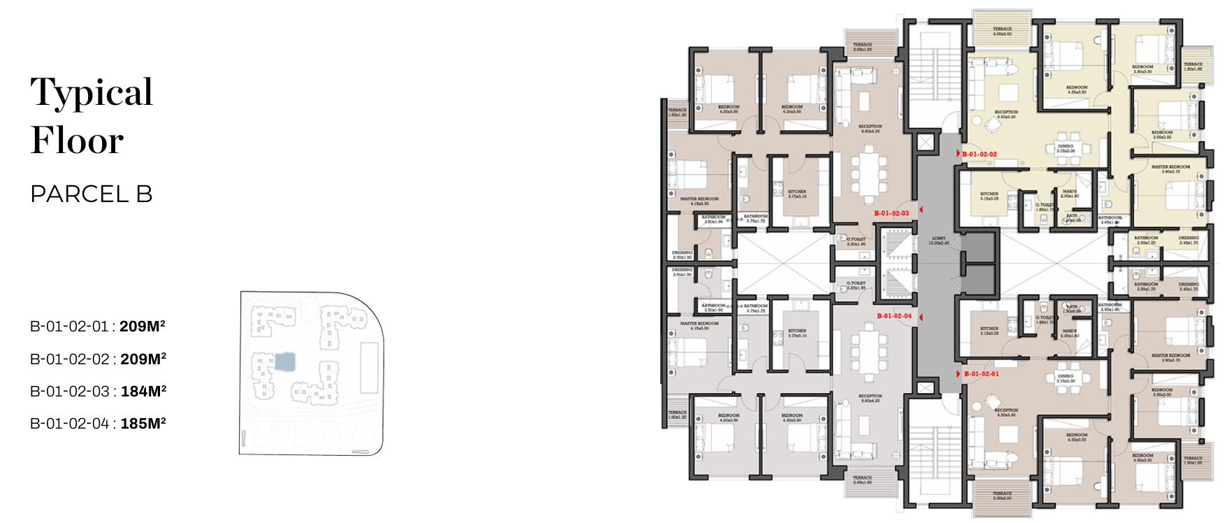 Floor plan for apartment at Garnet