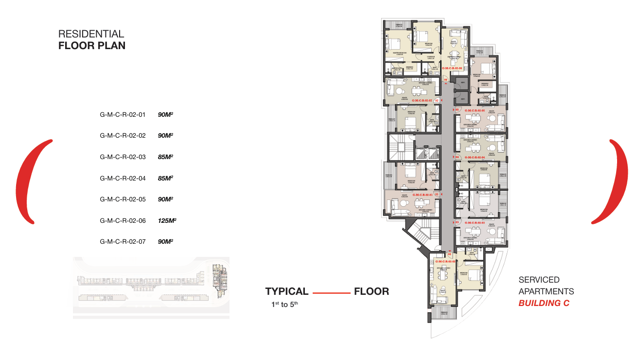 Floor plan for apartment at Garnet