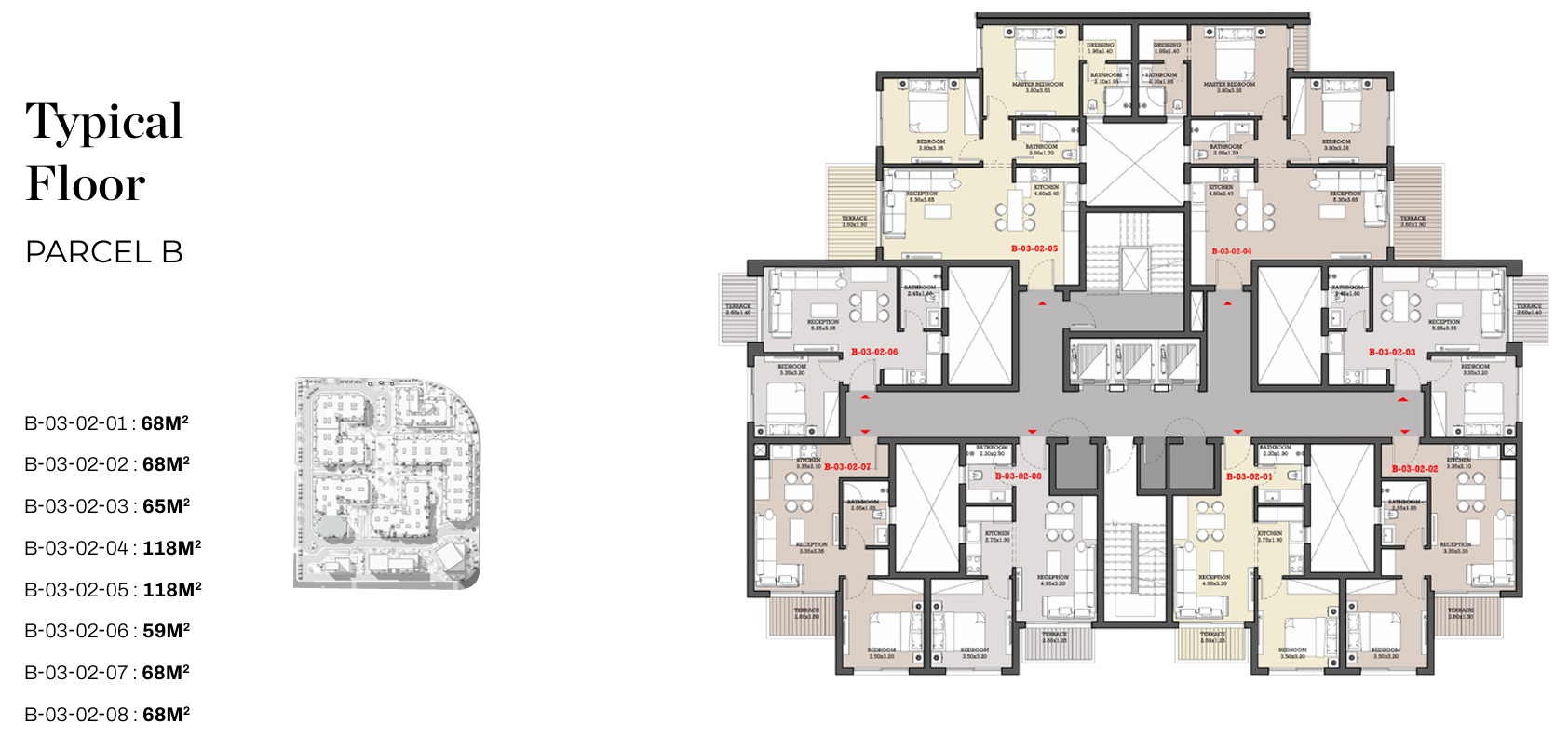 Floor plan for apartment at Garnet