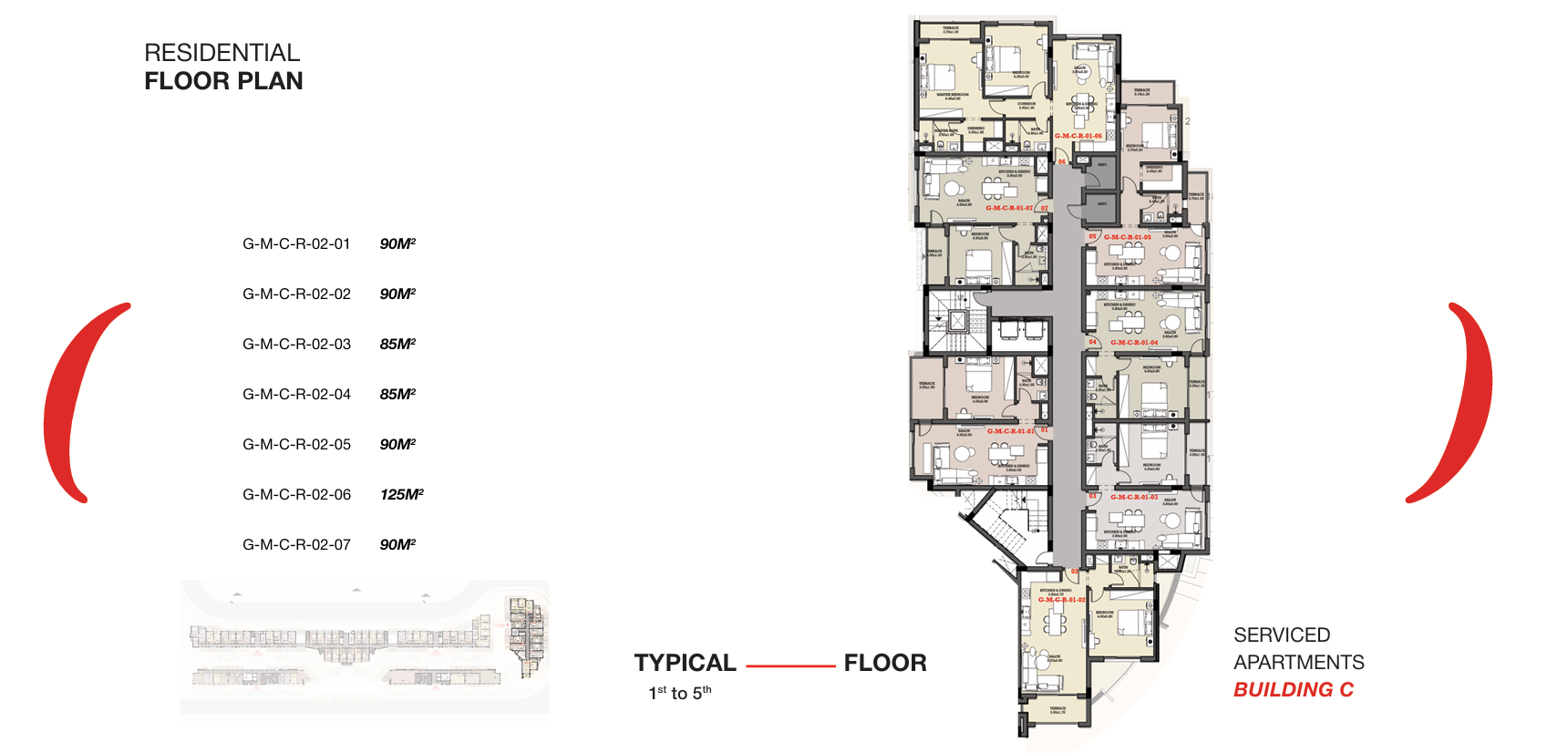Floor plan for apartment at Garnet