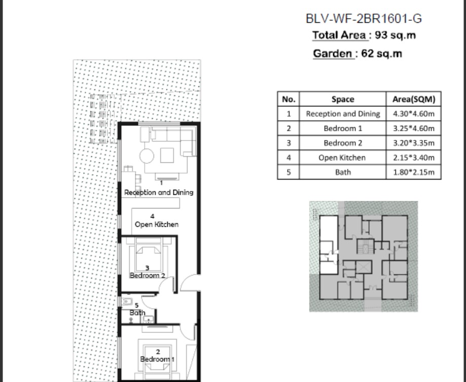Floor plan for apartment at Belva
