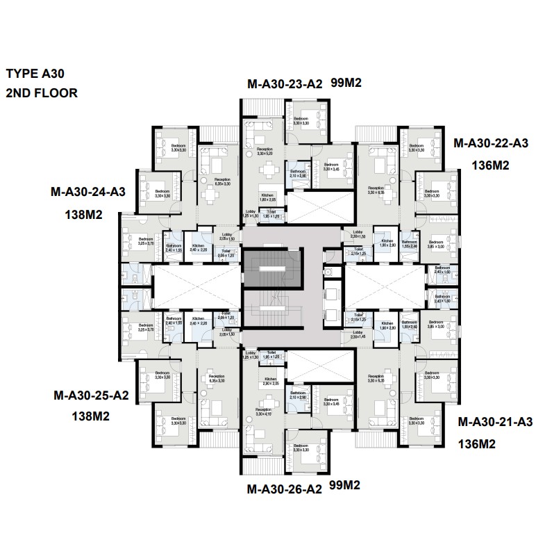 Floor plan for apartment at Maliv