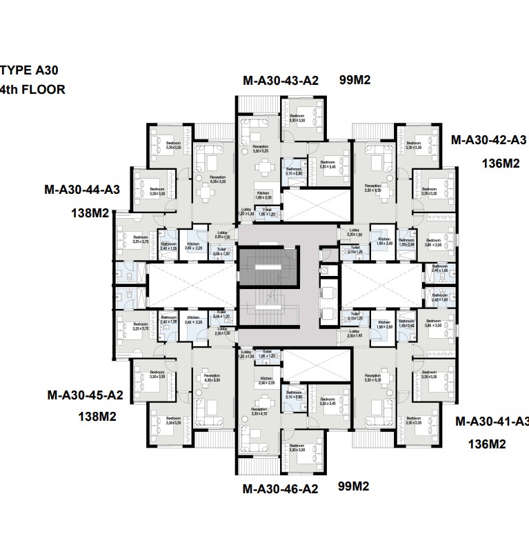 Floor plan for apartment at Maliv