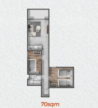 Floor plan for chalet at Cape Bay Blumar Lasirena