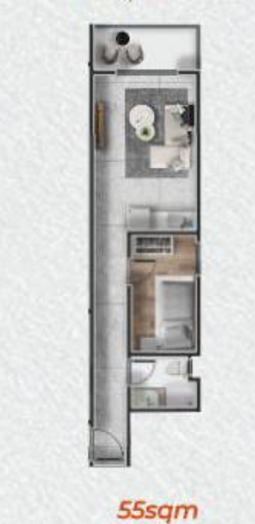 Floor plan for chalet at Cape Bay Blumar Lasirena