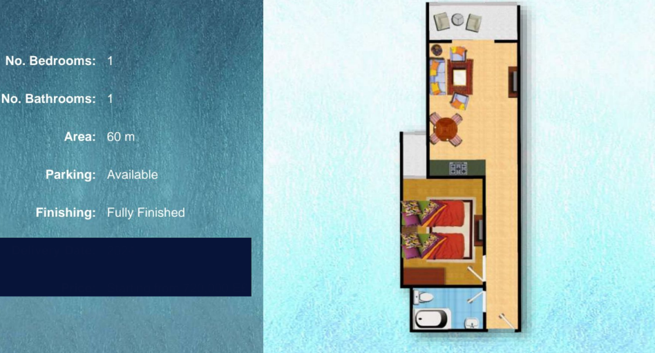 Floor plan for chalet at Lasirena North Coast