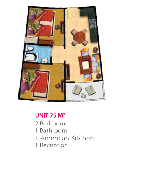 Floor plan for chalet at Mini Egypt