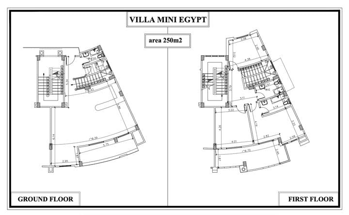 Floor plan for villa at Mini Egypt