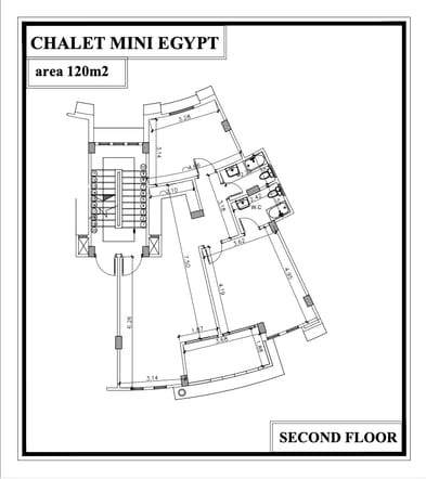 Floor plan for chalet at Mini Egypt