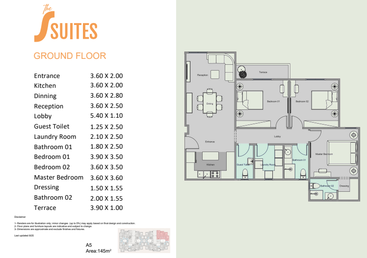 Floor plan for apartment at Solay