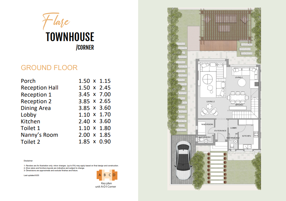 Floor plan for townhouse at Solay