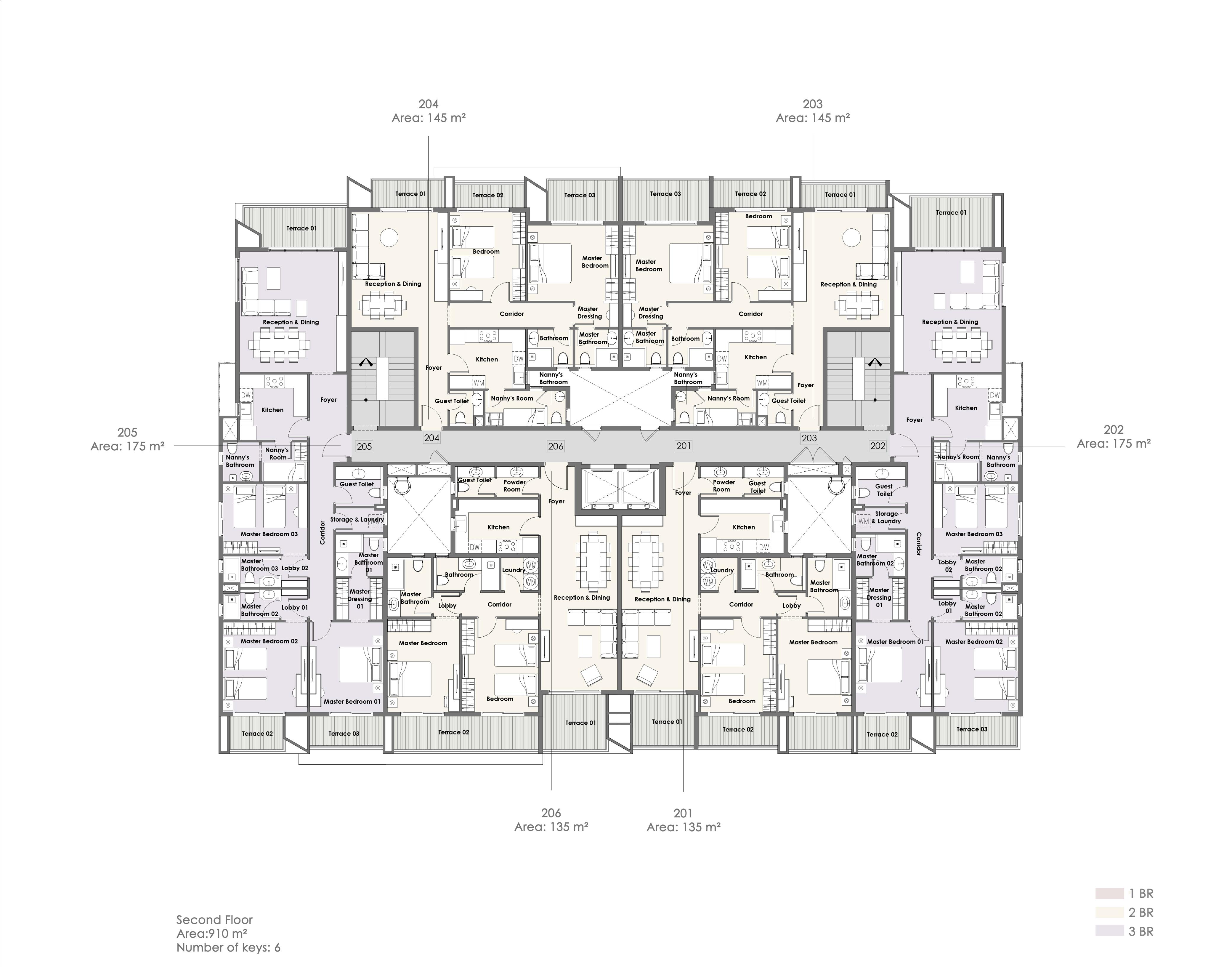Floor plan for apartment at 31 West