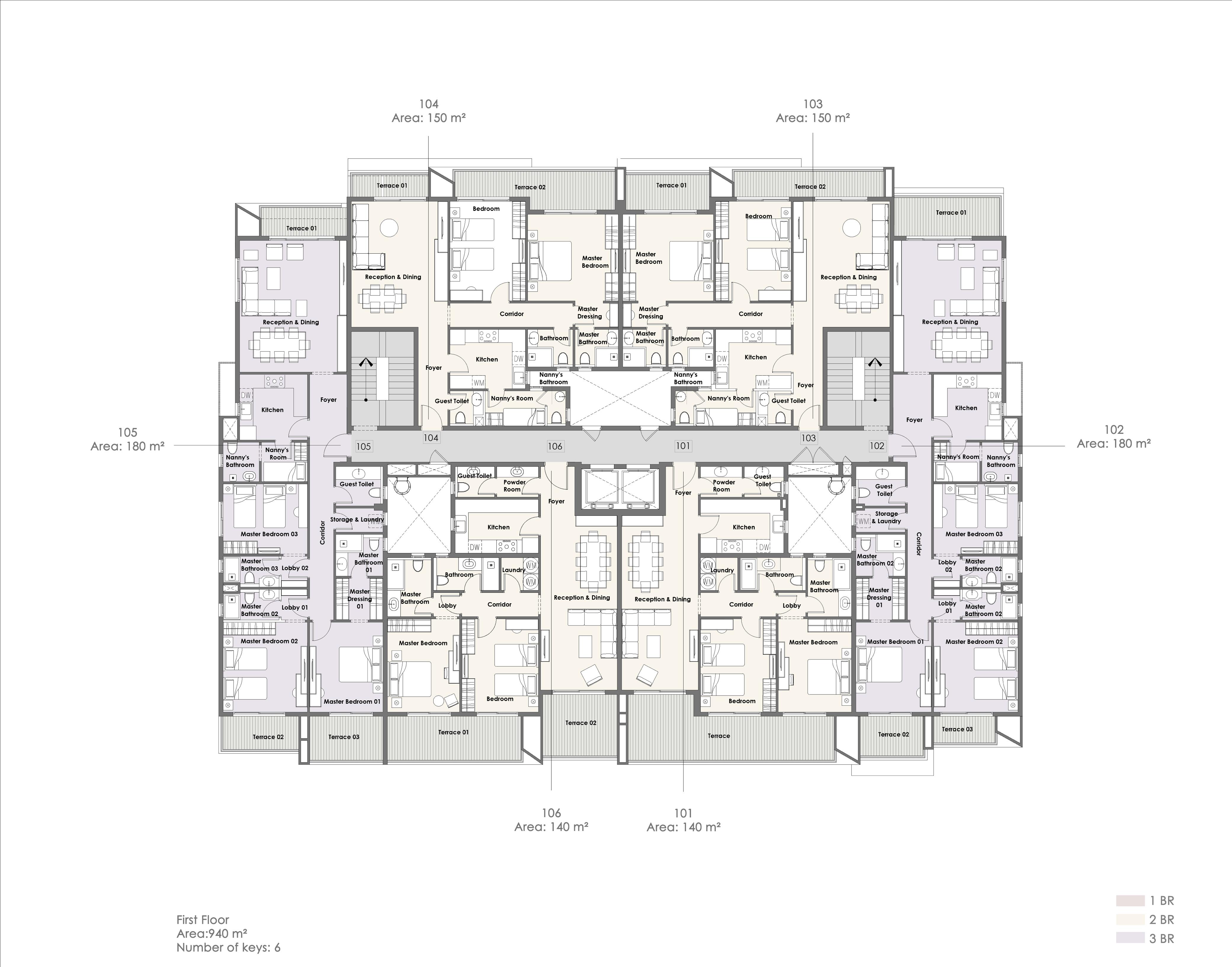 Floor plan for apartment at 31 West