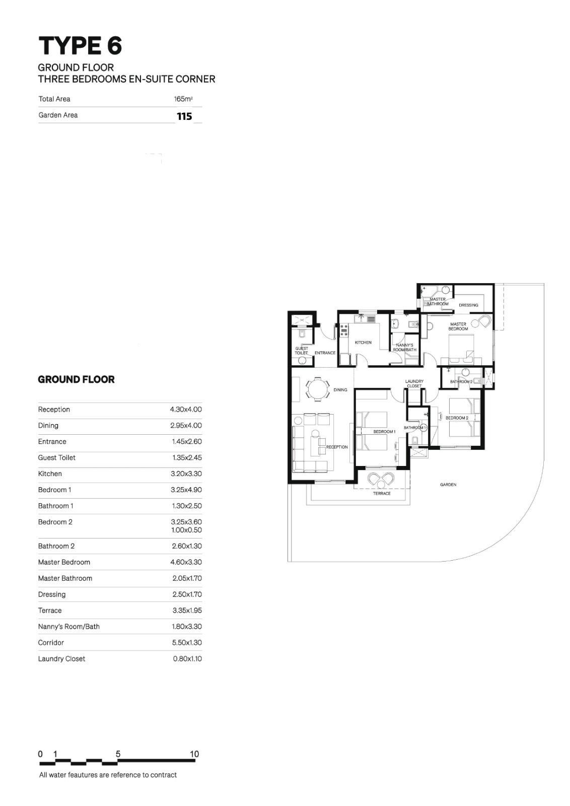 Floor plan for apartment at Trio