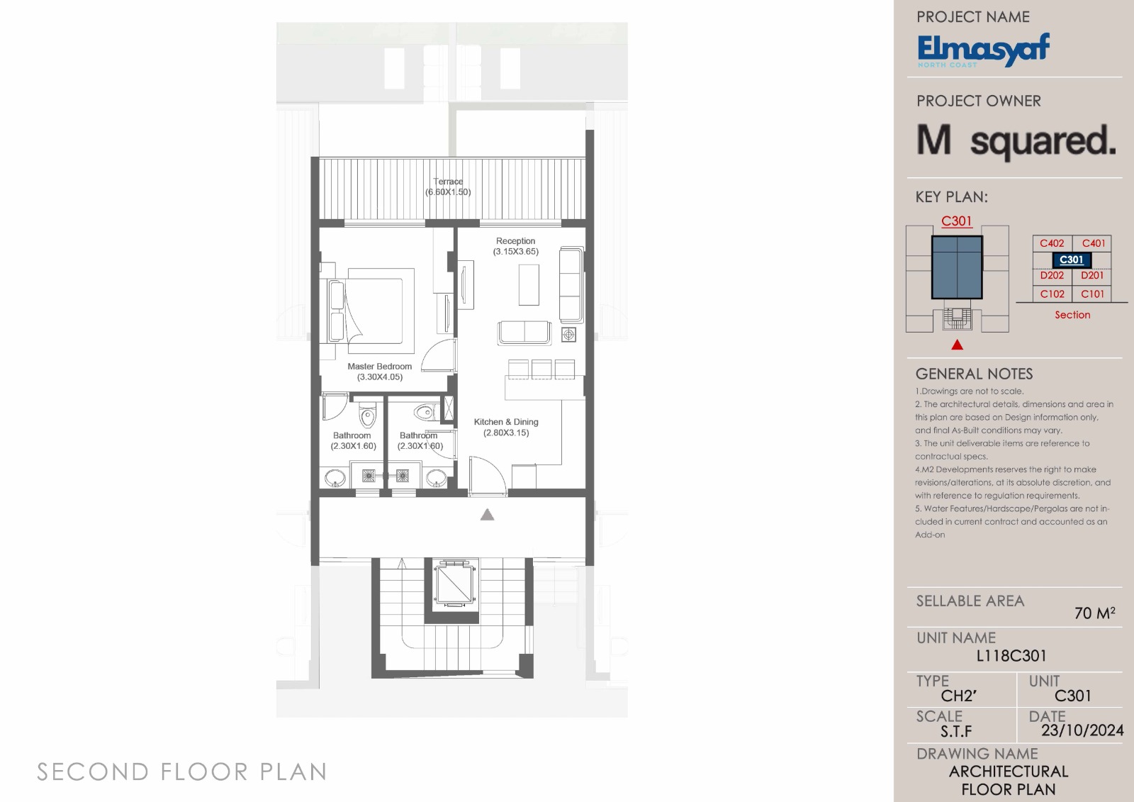 Floor plan for chalet at El Masyaf