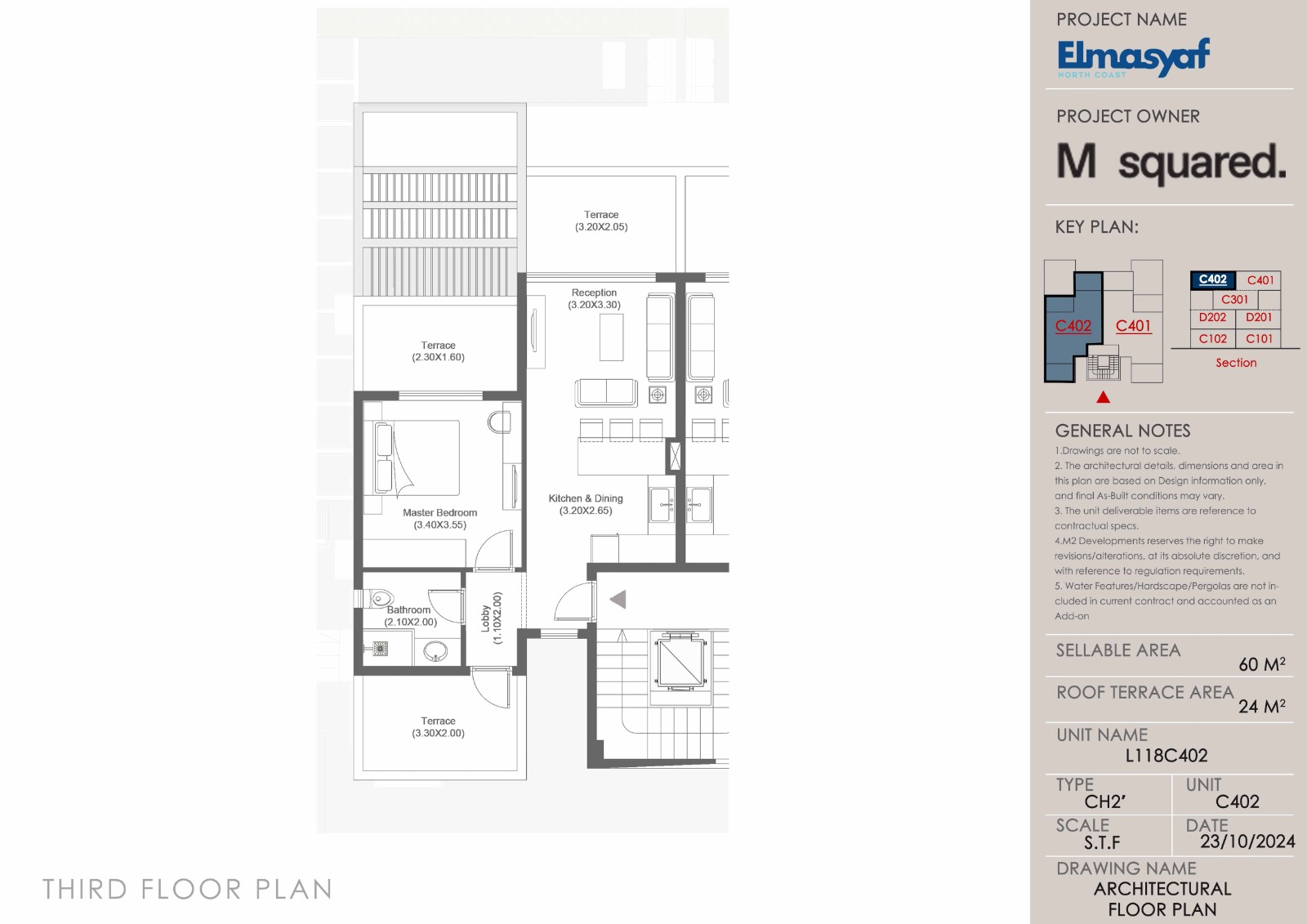 Floor plan for chalet at El Masyaf