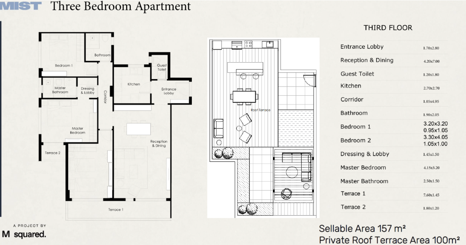 Floor plan for apartment at The Haze-Mist