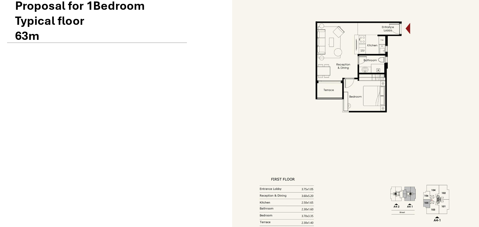 Floor plan for apartment at The Haze-Mist