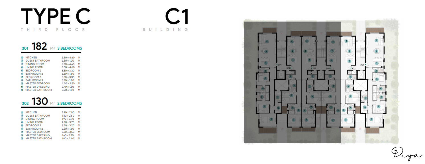 Floor plan for chalet at Azha North Coast
