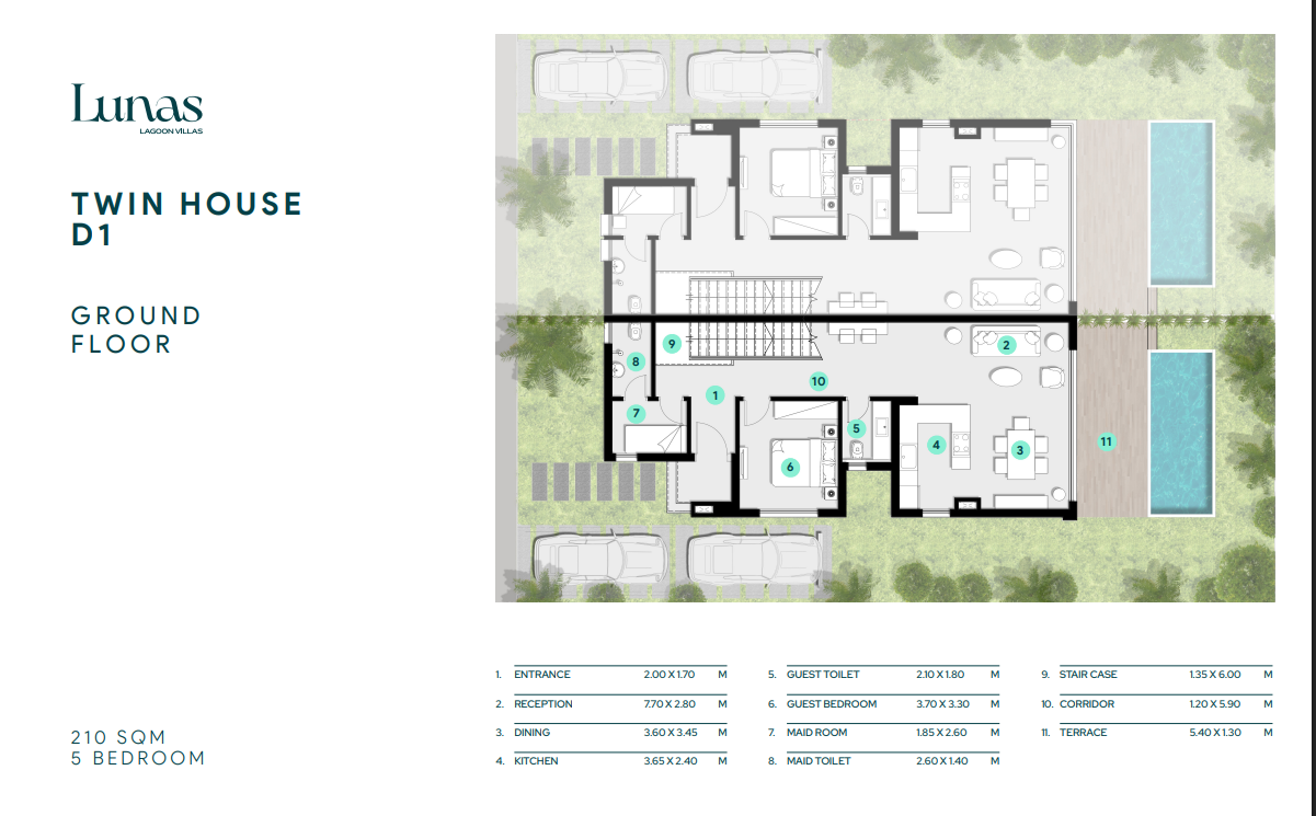 Floor plan for  at Azha North Coast