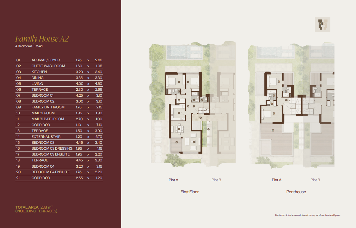 Floor plan for penthouse at The Hillage