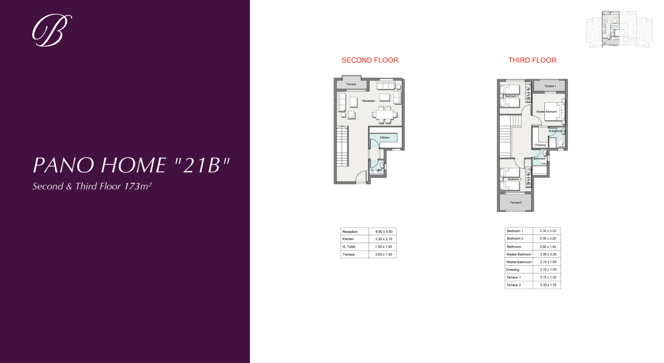 Floor plan for duplex at The Butterfly