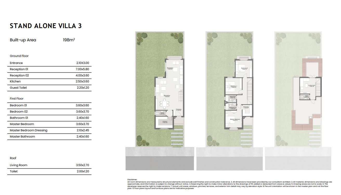 Floor plan for villa at ELM Tree - Sarai
