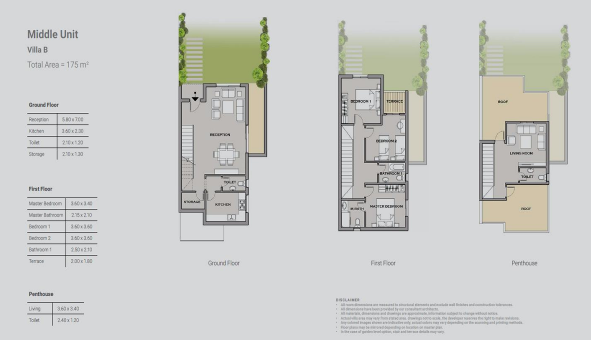 Floor plan for duplex at S2-Croons