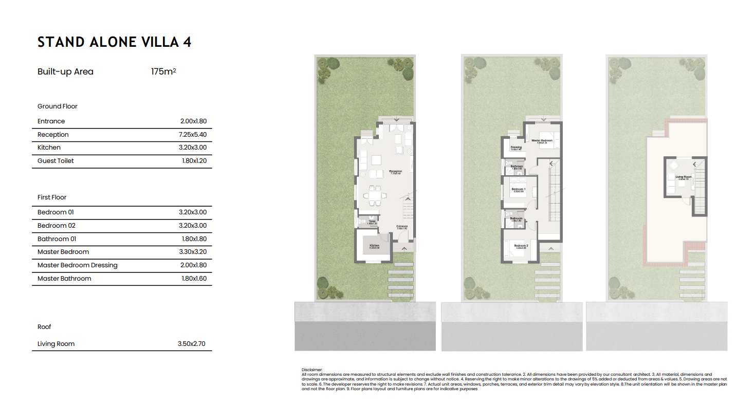 Floor plan for villa at ELM Tree - Sarai
